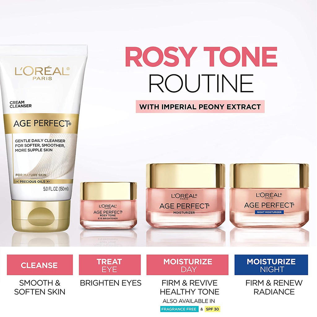 Kem dưỡng mắt Loreal L’Oreal Paris Age Perfect Rosy Tone Eye Brightener 14G