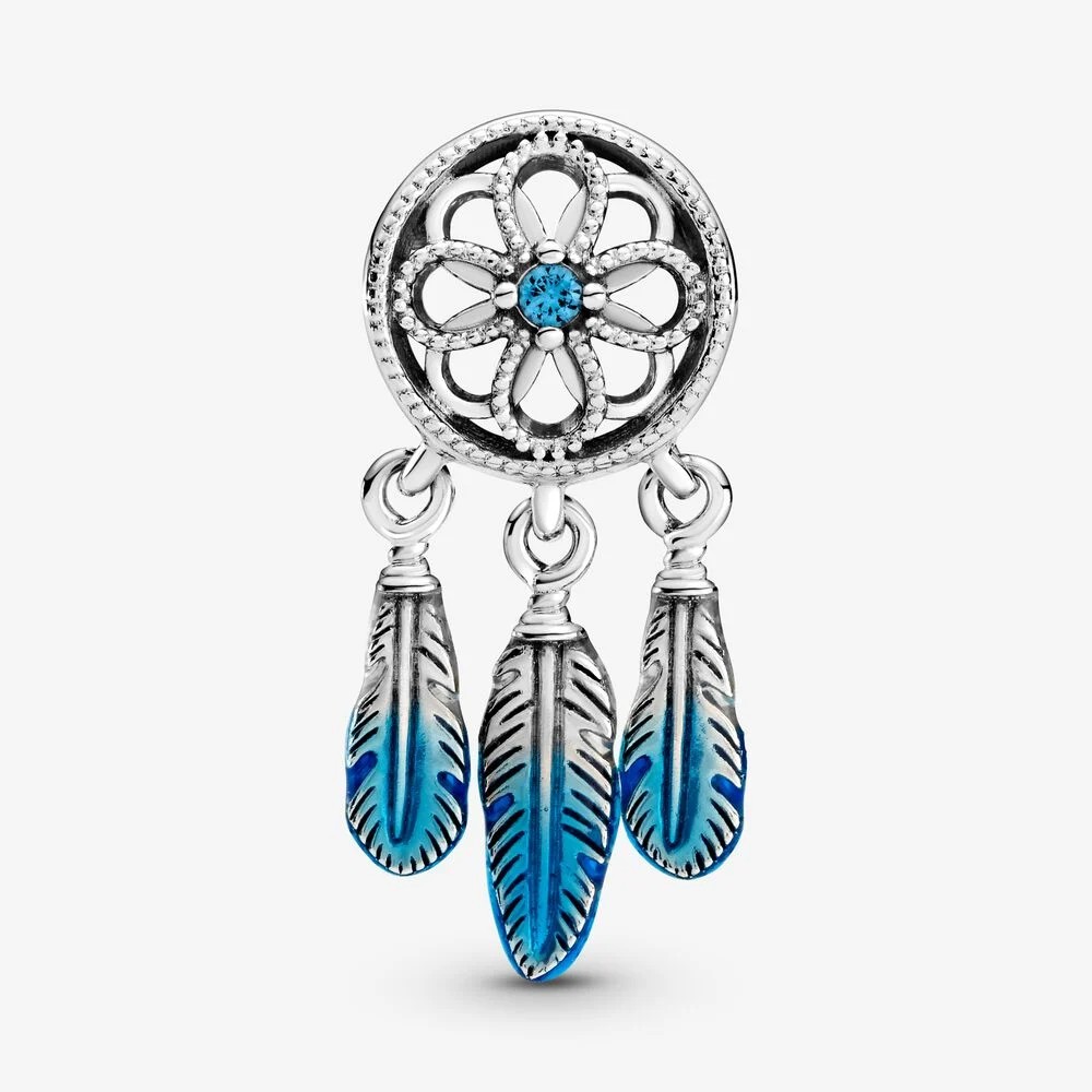 Blue Dreamcatcher Charm