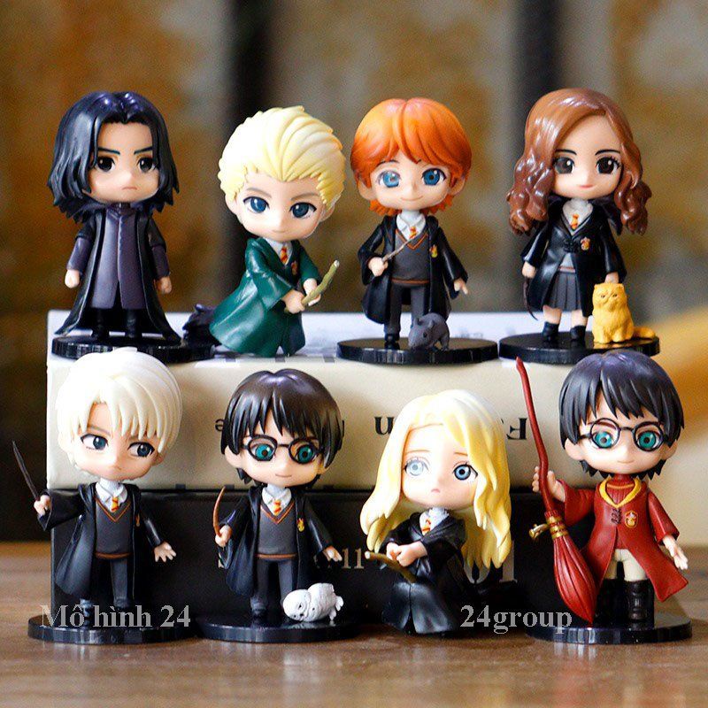Combo 5 Mô hình nhân vật phim Phù thủy Harry Potter 12cm