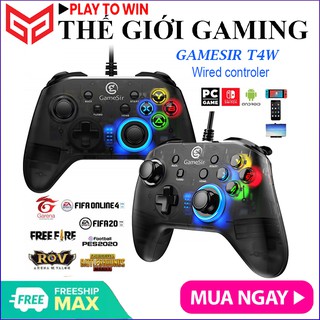 GAMESIR T4W I Tay Cầm Chơi Game T4w Giá Rẻ Chất Lượng Tốt - Có Đèn Led Rung Mạnh - Chính hãng gamesir