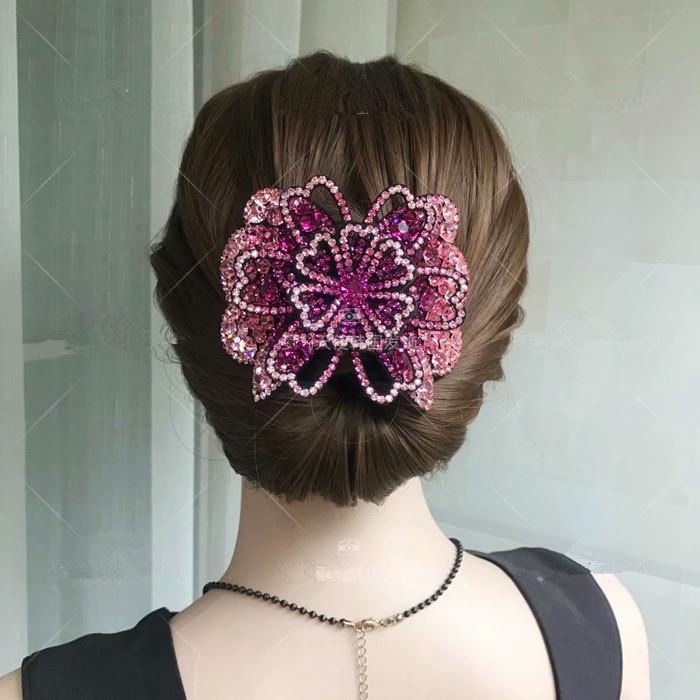 Kẹp tóc Haimeikang đính đá hình hoa lớn phong cách thời trang mùa xuân cho nữ