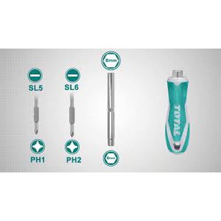THT2506076 Bộ tuốc nơ vít (tô vít) 6 đầu Total
