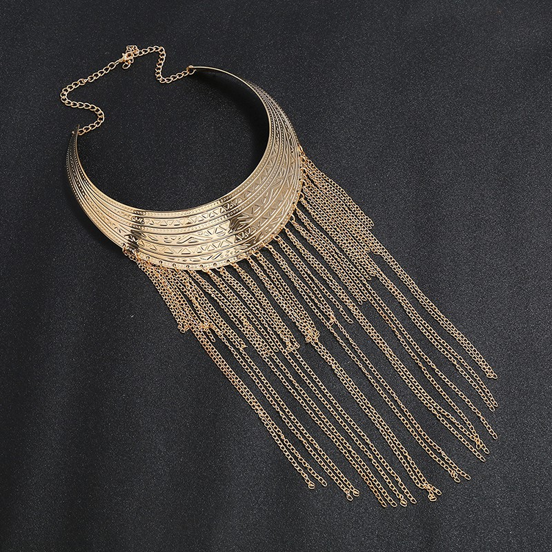 Kiềng cổ, vòng cổ phụ kiện đôn hoàng phong cách boho, Mông Cổ Tây Tạng
