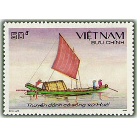 Tem Viet Nam Thuyền đánh cá 1989