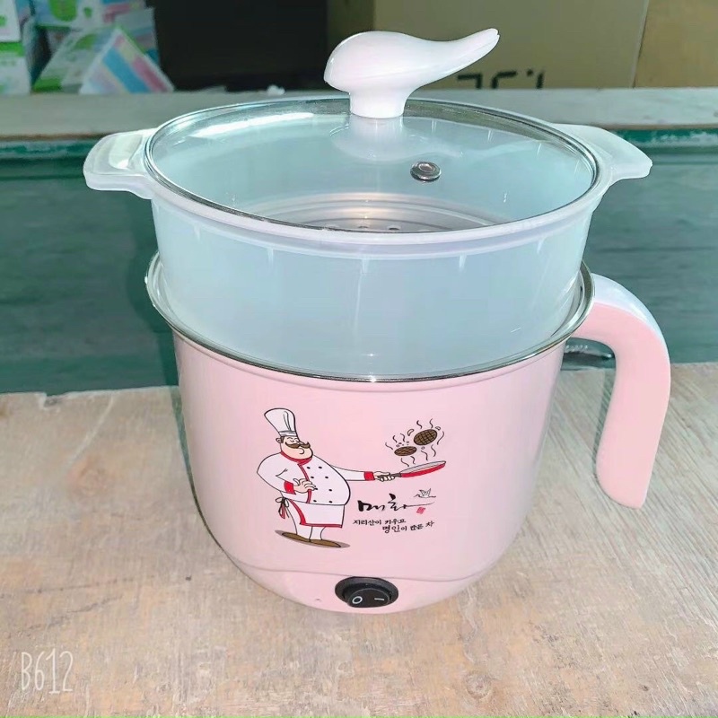 Nồi Điện Mini 18cm Tặng Kèm Sửng Hấp Siêu Tiện Lợi Nấu Nướng Xào Hấp Tiện Lợi Vô Cùng -Gbear_Shop