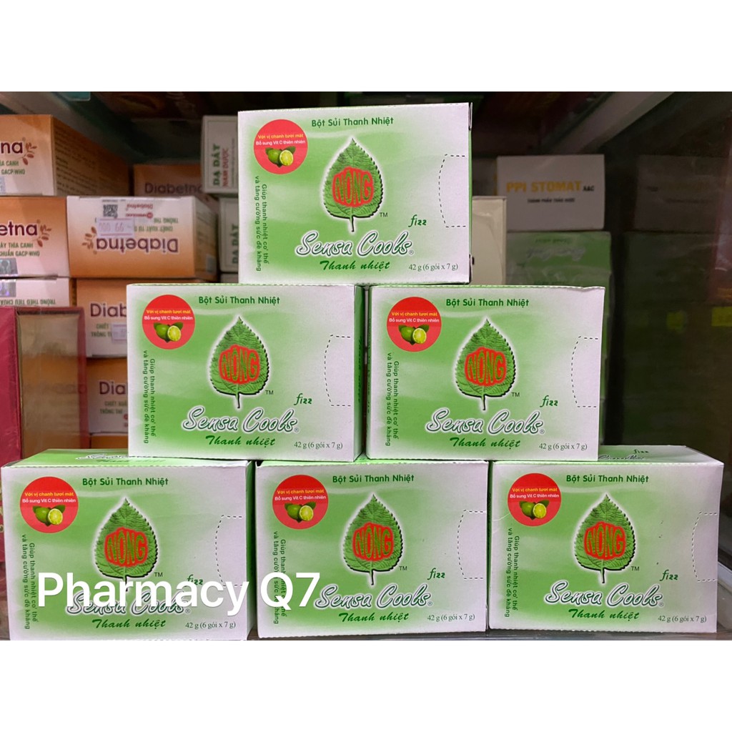 HỘP 6 GÓI BỘT SỦI TH ANH NHIỆT SENSACOOL SENSACOL