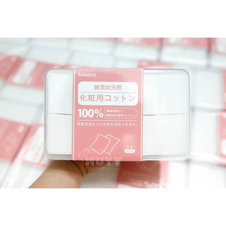 Bông tẩy trang Miniso 1000, 475, 180 miếng Nhật Bản chính hãng AKD