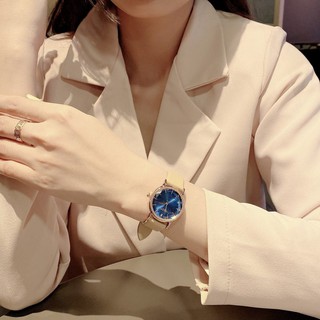 Đồng hồ nữ Julius Hàn Quốc JA-1012D dây da cá tính (Màu Kem)