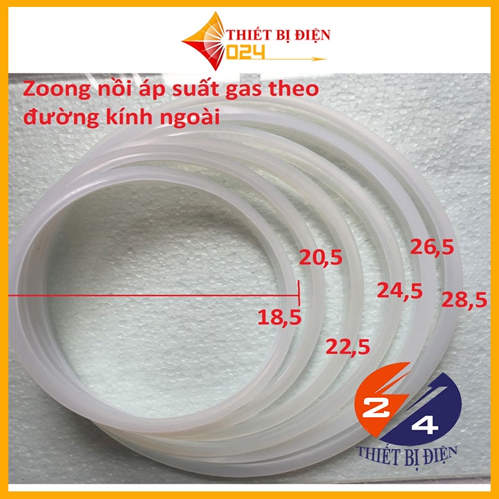 Gioăng,ron phụ kiện nồi áp suất gas,gioăng có rãnh.roăng, Gioăng nồi áp suất điện 20cm - 24 cm - Phụ kiện, phụ tùng