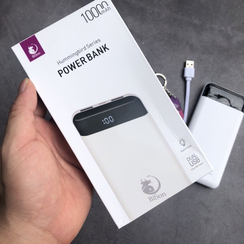 Sạc Dự Phòng Bison 10.000mAh - Chính Hãng (Bảo Hành 12T)