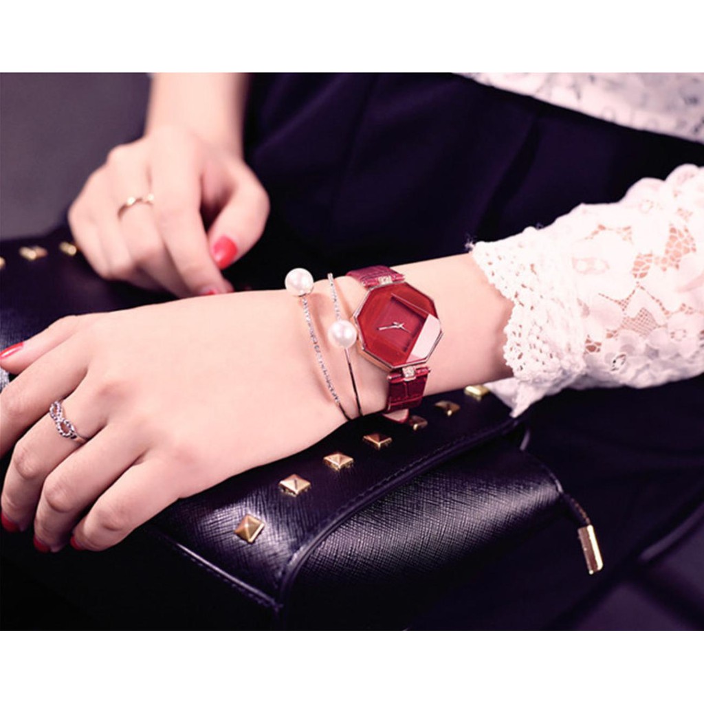 [Mã FAMARAL2 giảm 10K đơn 50K][CỰC ĐẸP] ĐỒNG HỒ NỮ DÂY DA HNWATCH 034 LỤC GIÁC HOT GIRL | BigBuy360 - bigbuy360.vn