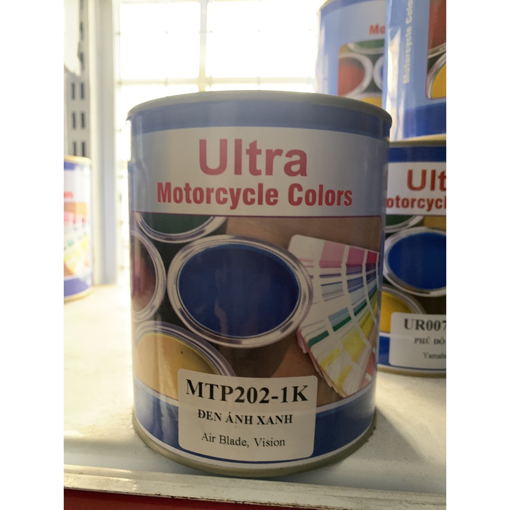 Sơn màu Ultra MTP202-1K Đen ánh xanh SH, Lead- Air Blade- Vision ( sơn ô tô và xe máy)