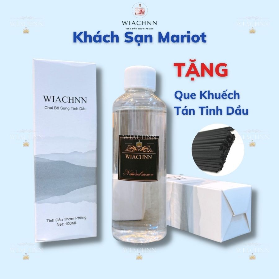 Chai Bổ Sung Tinh Dầu Thơm Phòng WIACHNN 100ml Que Gỗ Tự Khuếch Tán Cho Chai Đã Sử Dụng BS100