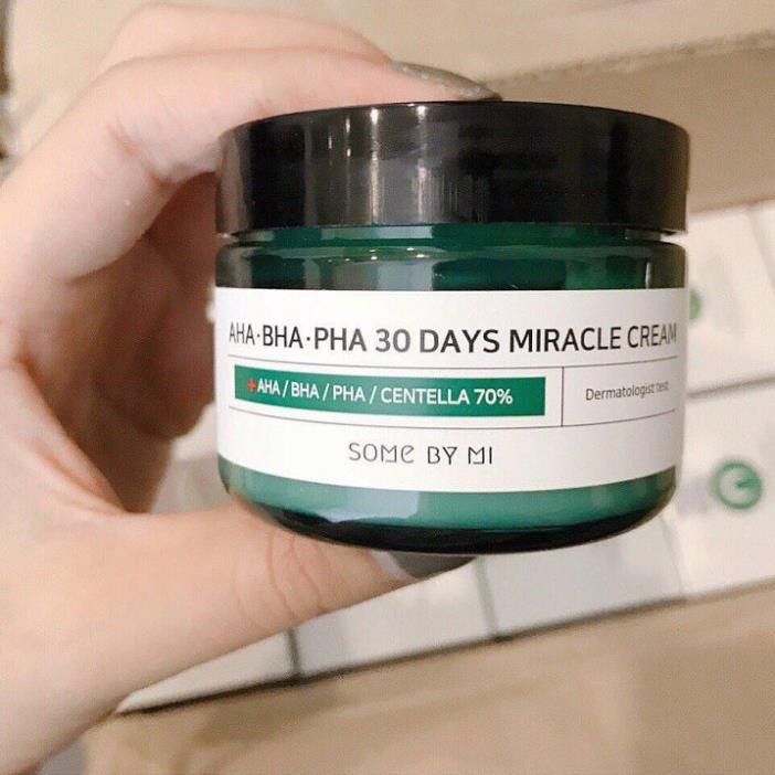 Kem dưỡng da giảm mụn Some By Mi AHA-BHA-PHA 30 Days Miracle 60g Hàn Quốc giúp da trắng sáng mềm mại tự nhiên