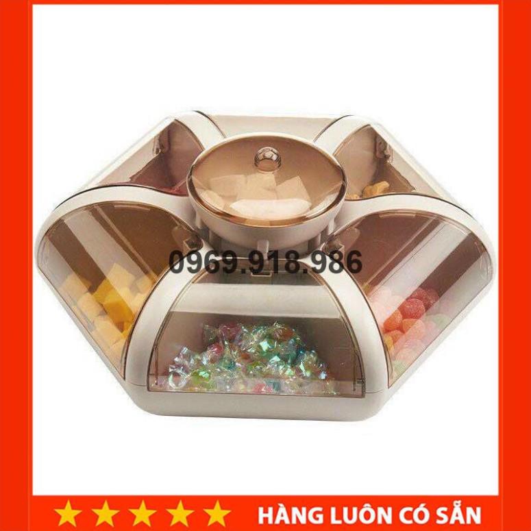 🍓 Khay Đựng Mứt Bánh Kẹo Tết 6 Cánh Tự Bung Đẹp Cao Cấp Giá Gốc Sỉ Rẻ 🍰 Tổng Kho Gia Dụng An Giang 🍰