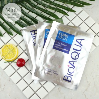 Mặt nạ mụn Bioaqua pure skin - Mặt Nạ bạc Mụn Kiềm Dầu