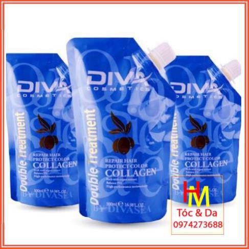 Hấp tóc phục hồi tóc Collagen DIVA 500ml  chính hãng