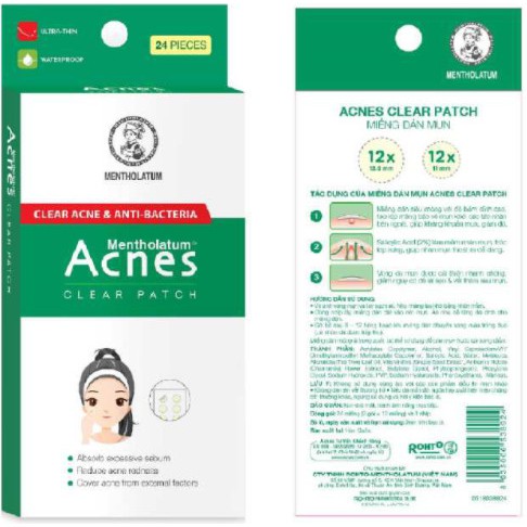 Miếng Dán Mụn - Giúp Giảm Mụn Sưng Viêm (Hộp 24 Miếng) | BigBuy360 - bigbuy360.vn