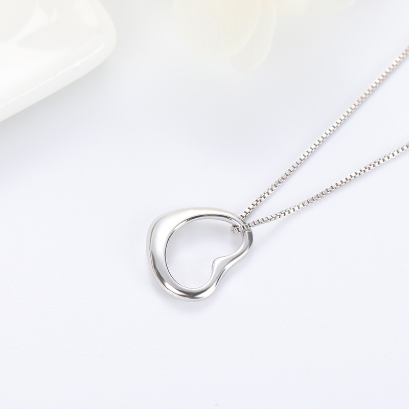 Dây chuyền bạc ATJ9902 thiết kế mặt hình trái tim, vòng cổ bạc Heart Necklace Anta Jewelry