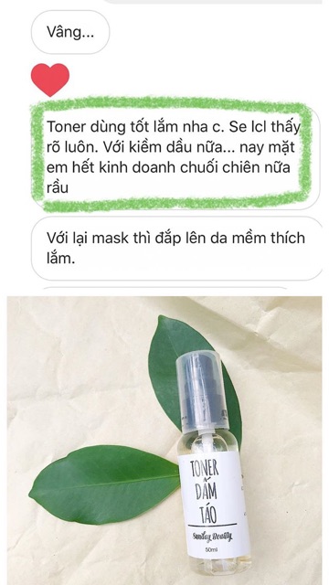 Toner dấm táo handmade