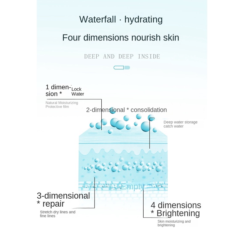 Mặt Nạ Hyaluronic Acid Dưỡng Ẩm Làm Sáng Da Thu Nhỏ Lỗ Chân Lông