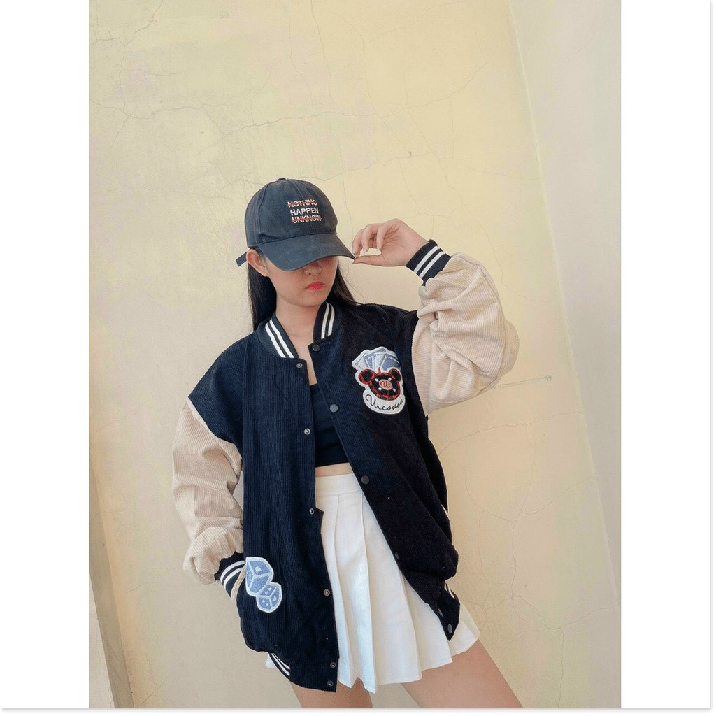 ÁO KHOÁC NHUNG BOMBER NỮ,THIẾT KẾ CHẤT LIỆU VÃI THOÁNG MÁT HỢP THỜI TRANG LANA FASHION
