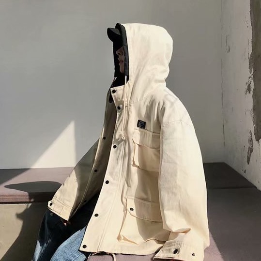 Áo Khoác Hoodie Kiểu Hồng Kông Thiết Kế Trẻ Trung Cho Các Cặp Đôi Cỡ M-2Xl | BigBuy360 - bigbuy360.vn