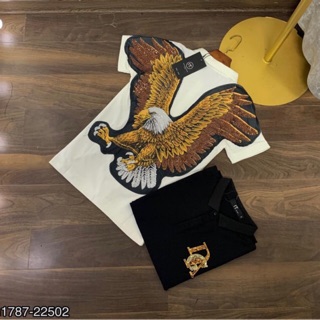 Áo Polo DG đại bàng thêu kim sa cực chất - Ảnh thật