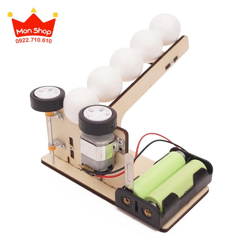 Máy bắn bóng tự lắp ráp DIY| Đồ chơi STEM (G-10)