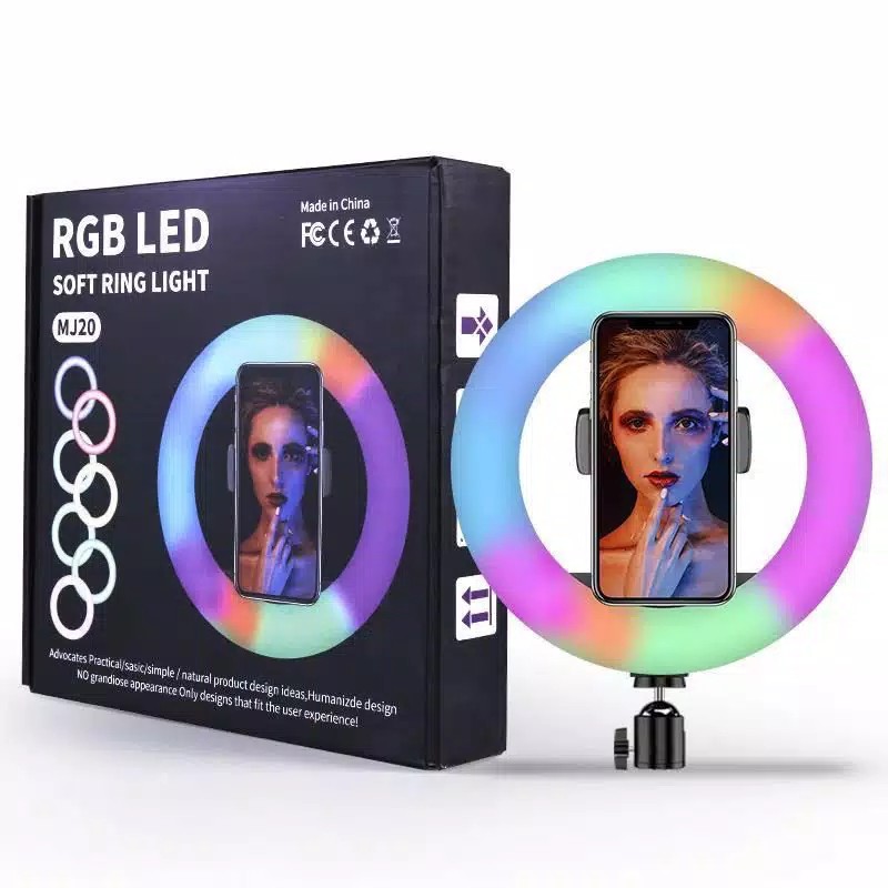 Vòng Đèn Led Mj20 Rgb Mềm Dùng Để Chụp Ảnh