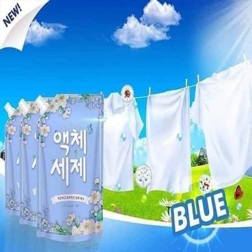 Nước giặt Túi Blue Seoul 5 in 1 túi 2kg - 1 Túi BLUE Hàn Quốc Siêu Thơm, Siêu Đậm Đặc, Tiết Kiệm!