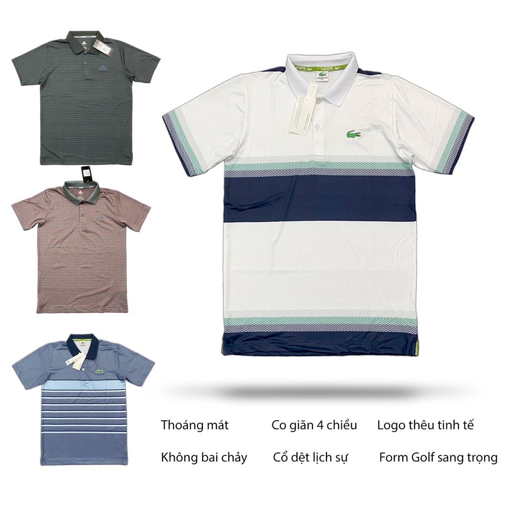 Áo polo siêu co giãn và đa dụng- thể thao, đi làm, đi chơi, du lịch... đều đẹp!