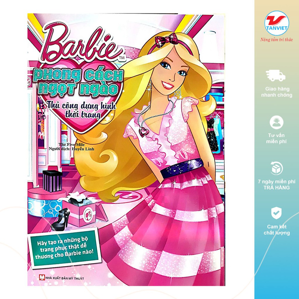 Bộ Sách Ghép Hình - Barbie Thủ Công Dựng Hình Thời Trang (10 Cuốn)