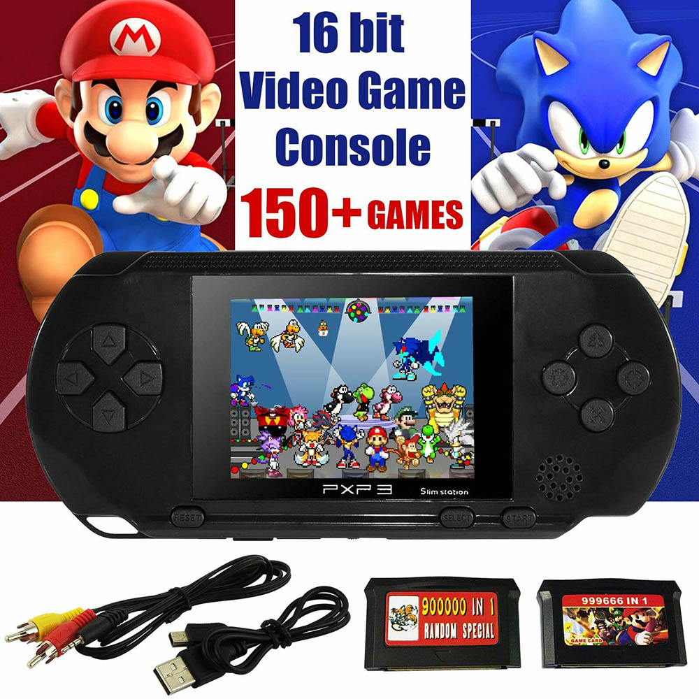 Máy chơi game Pxp 3 16 Bit 150 + trò chơi cầm tay cho bé