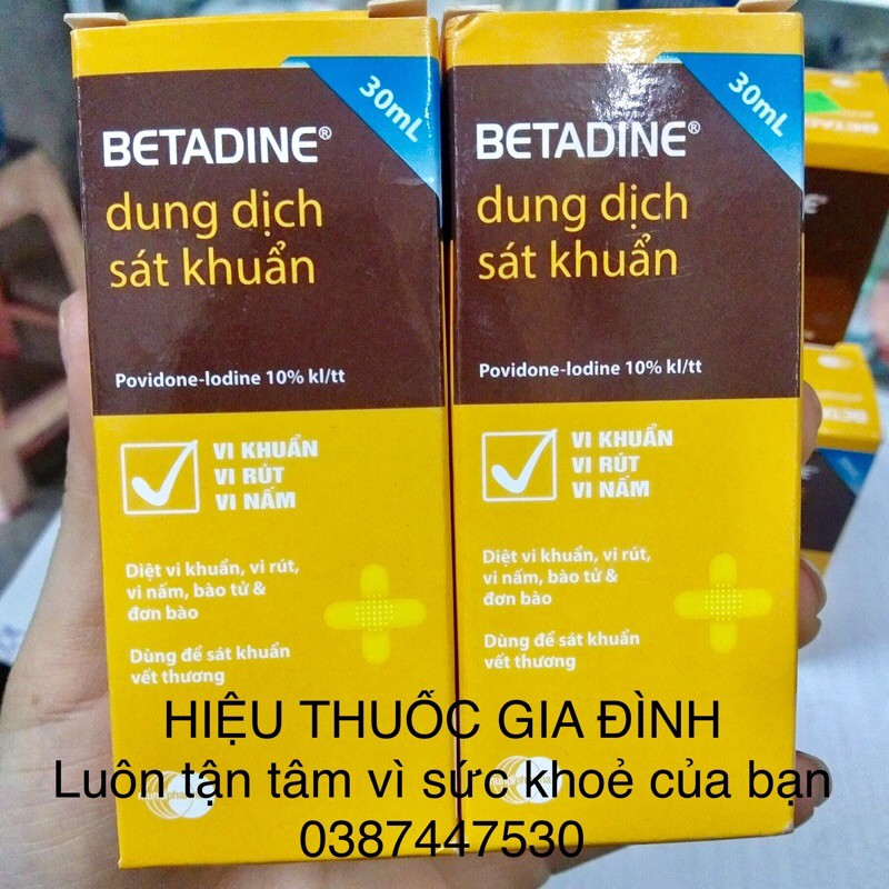 DUNG DỊCH SÁT KHUẨN BETADINE 10%