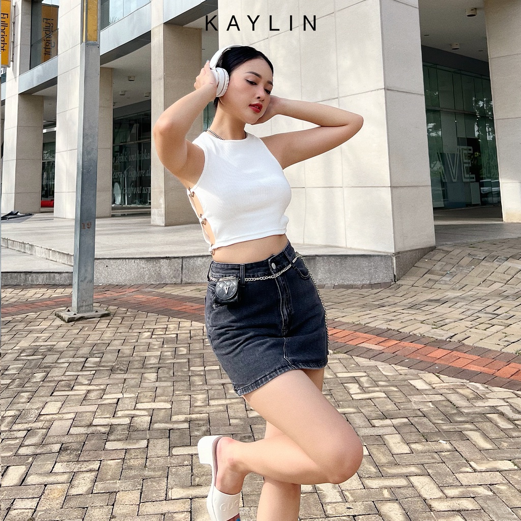 Chân váy jean kèm túi N1776 - KAYLIN
