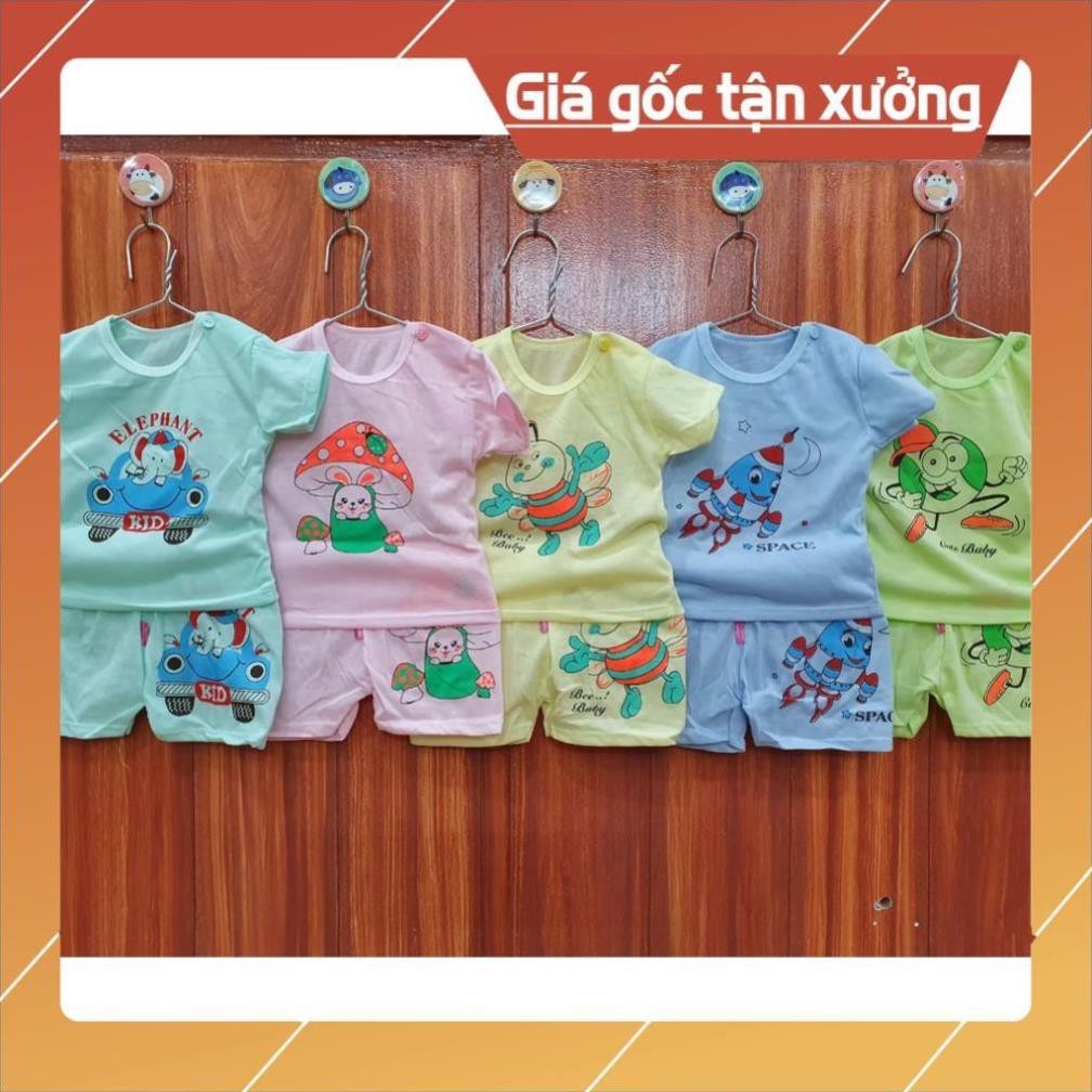 ÁP MÃ Hoàn 10k xu- Combo 5 Bộ quần áo cho bé sơ sinh/ bộ đồ cotton bé gái/bé trai