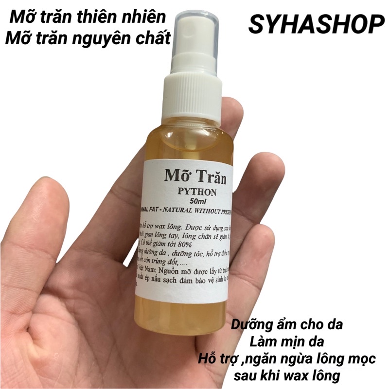 Mỡ trăn thiên nhiên- mỡ trăn nguyên chất