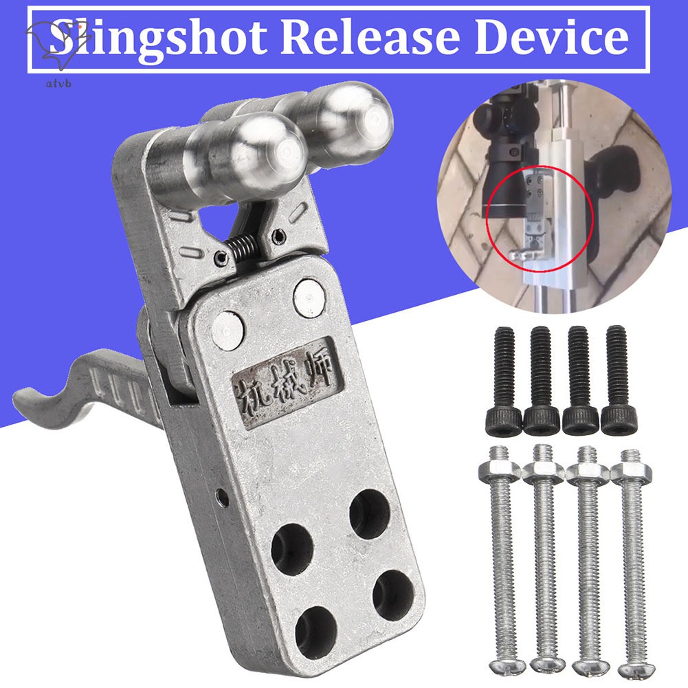 HYP Stainless Steel Slingshot Release Device Polishing DIY Catapult Rifle Trigger  @VN