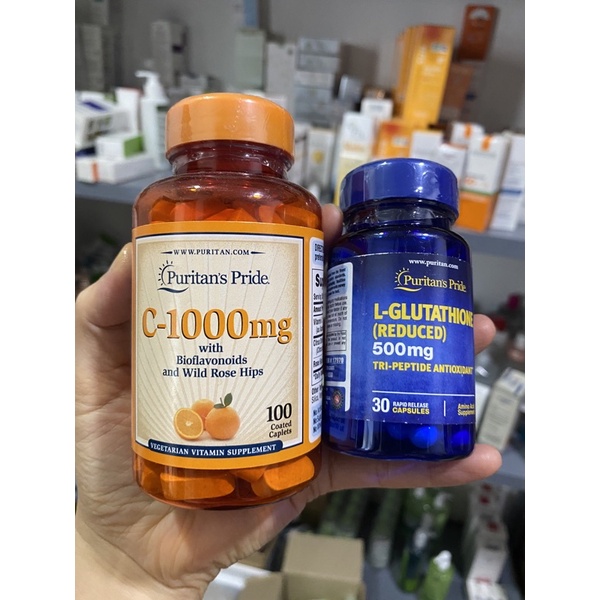 Viên uống trắng da L-Glutathion 500mg L Glutathion Reduced 30 viên - Nhà Thuốc Da Liễu 24h