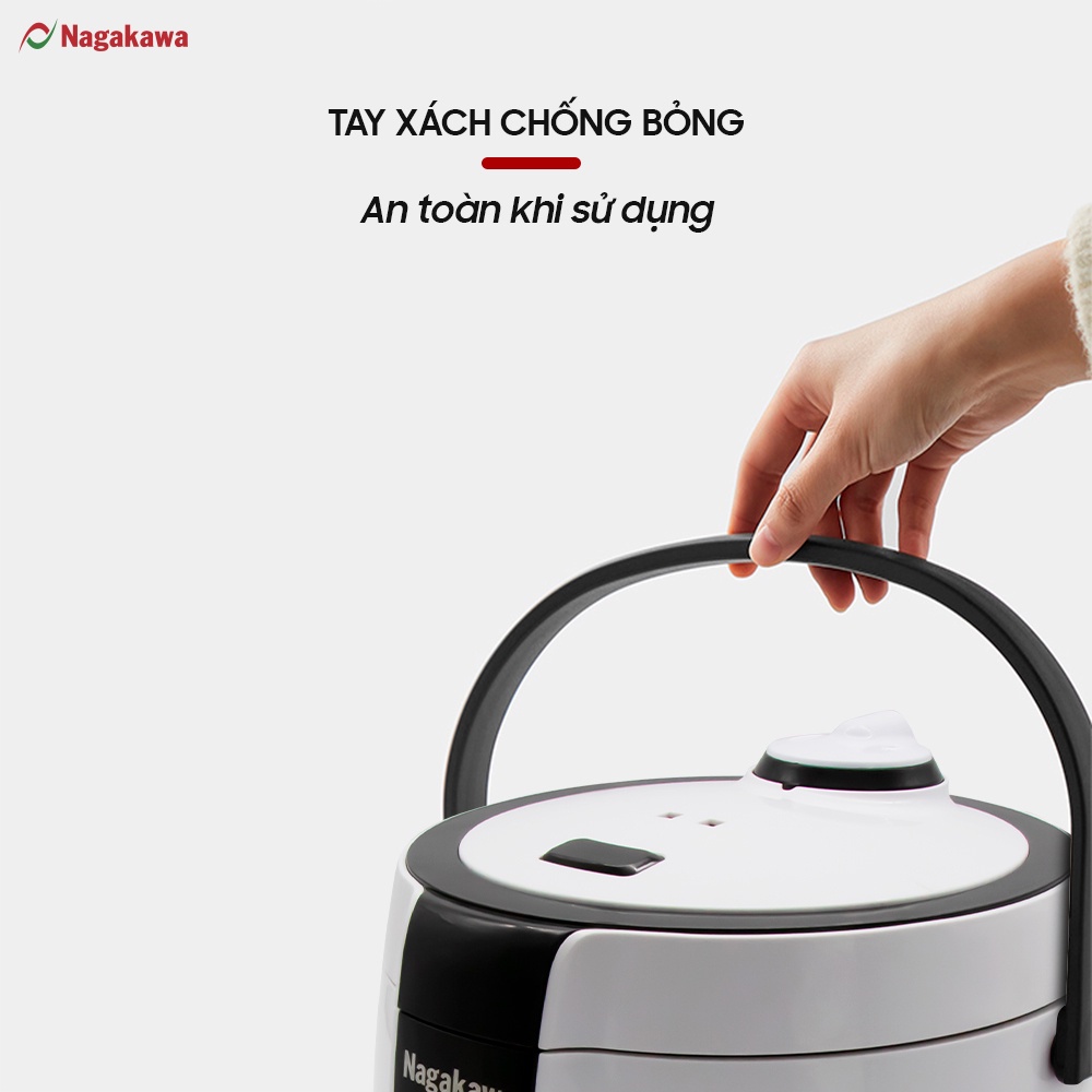 Nồi cơm điện 1,2L NAGAKAWA NAG0131 - Bảo hành 12 tháng