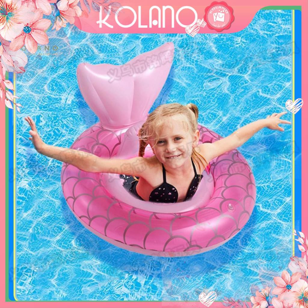 Phao Bơi Cho Bé KOLANO Phao Bơi Trẻ Em Xỏ Chân Chống Lật An Toàn Bơi Lội Đuôi Nàng Tiên Cá SS-001264