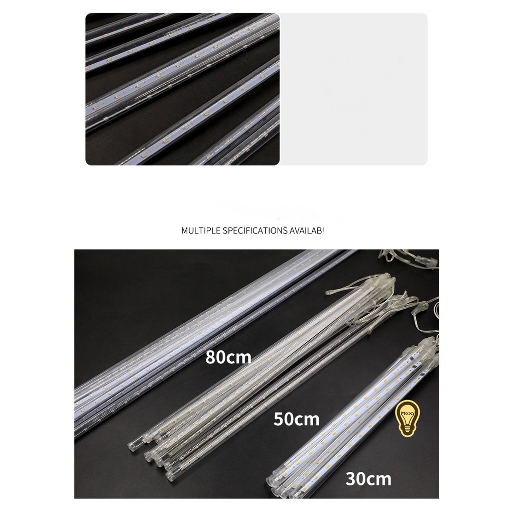 ĐÈN LED SAO BĂNG 8 ỐNG, MỖI ỐNG 30 CM TRANG TRÍ NHÀ CỬA, ĐƯỜNG PHỐ ，DECOR SÂN VƯỜN MOXI.