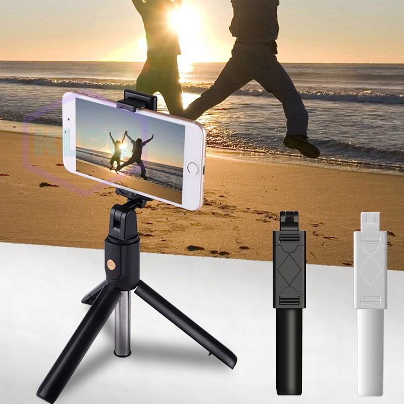 Selfie Stick Tripod Mount Phone Holder Bluetooth Wireless Remote Shutter Stick