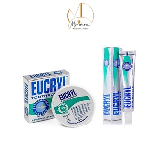 Combo kem đánh trắng răng Eucryl & Bột tẩy trắng Eucryl