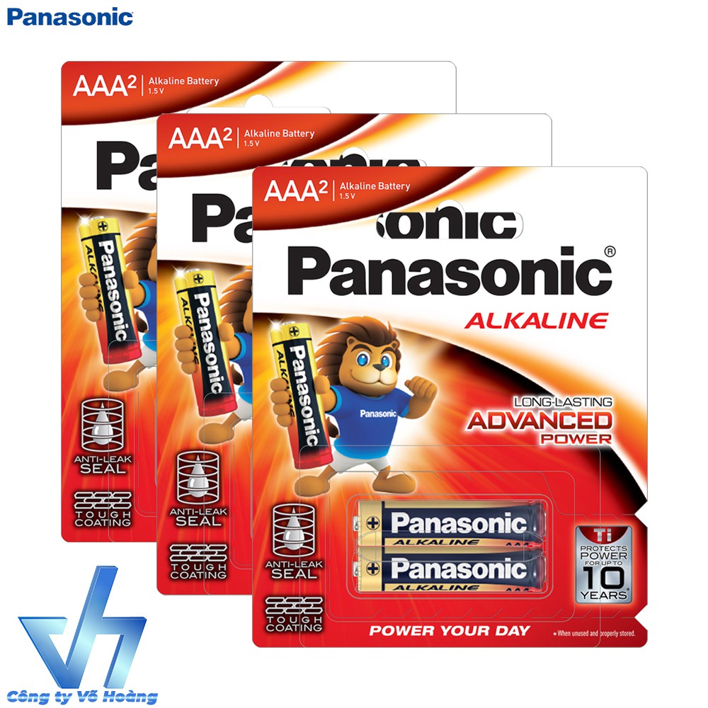 Bộ 6 pin Panasonic Alkaline AAA LR03T (Gold)