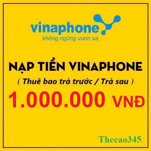 [Shop Uy Tín] Thẻ cào vinaphone 1 triệu 1000k, thẻ vina 1 triệu