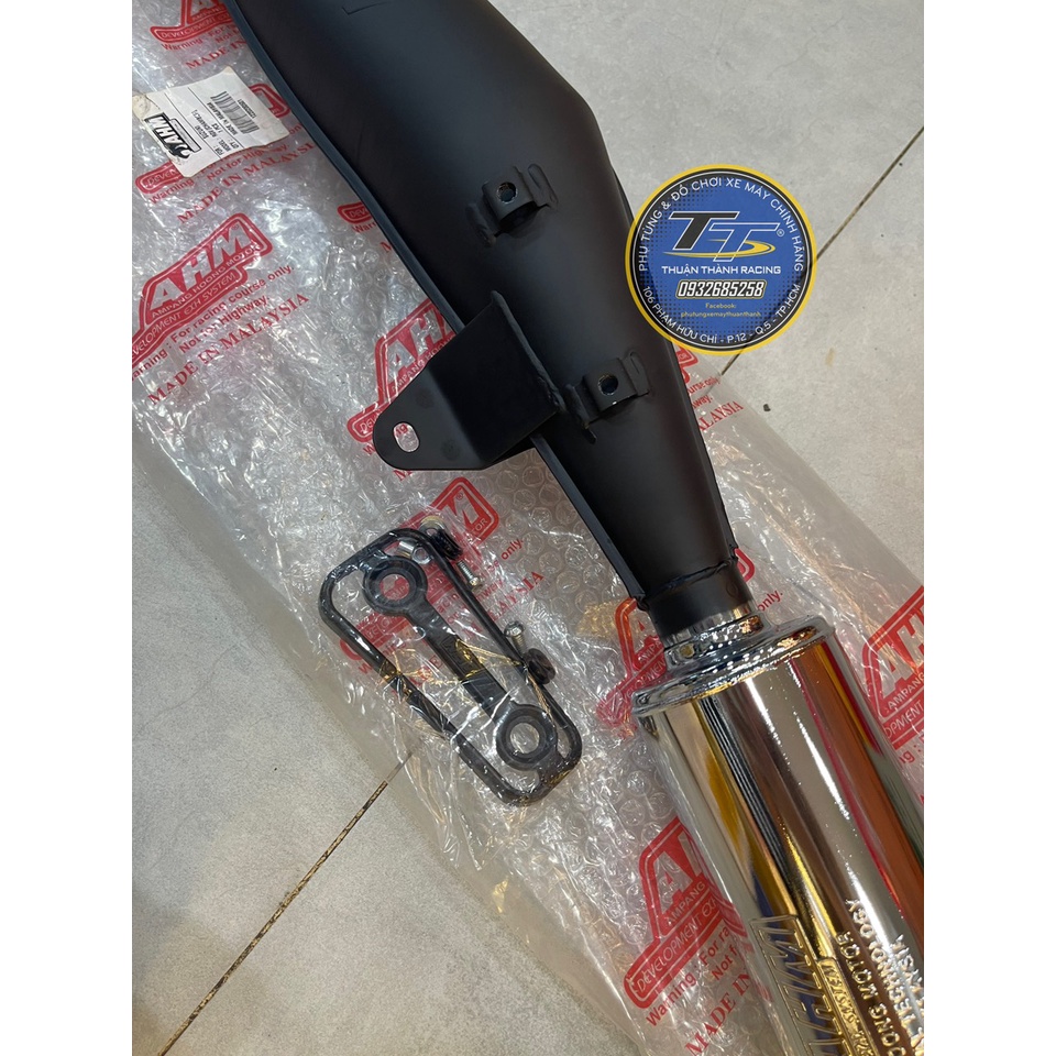 Pô tăng sport kiểu zin AHM chính hãng / Satria /Xipo / RGV