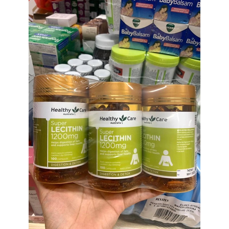 Mầm Đậu Nành Healthy Care Super Lecithin 1200mg Lọ 100 Viên Của Úc | BigBuy360 - bigbuy360.vn