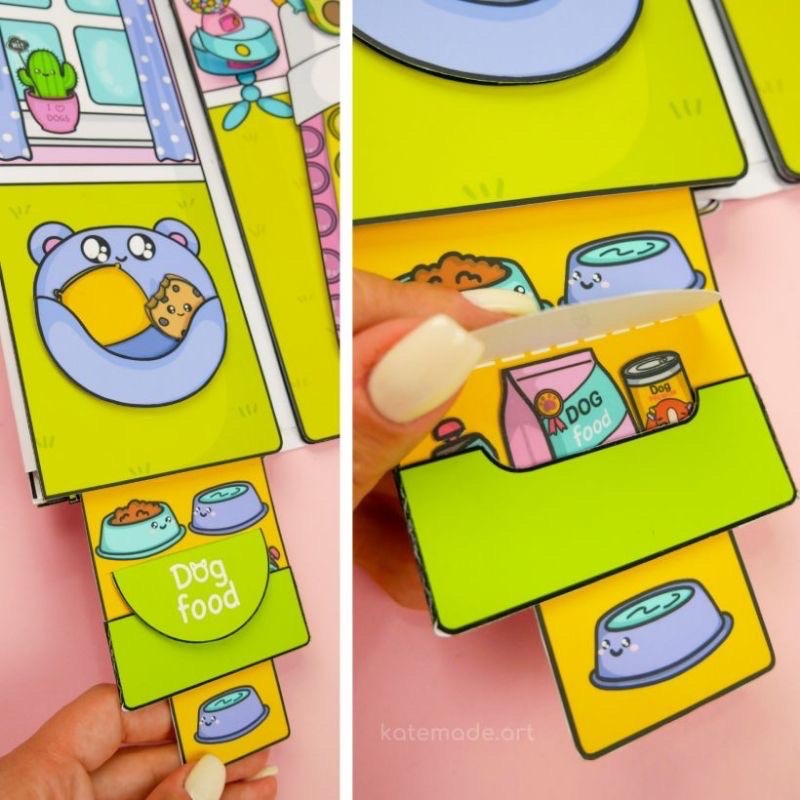 GIA ĐÌNH BÚP BÊ GIẤY 3 ( NHÀ POP IT)